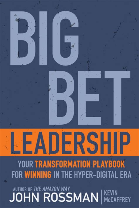 From Big Bets to Building Blocks .